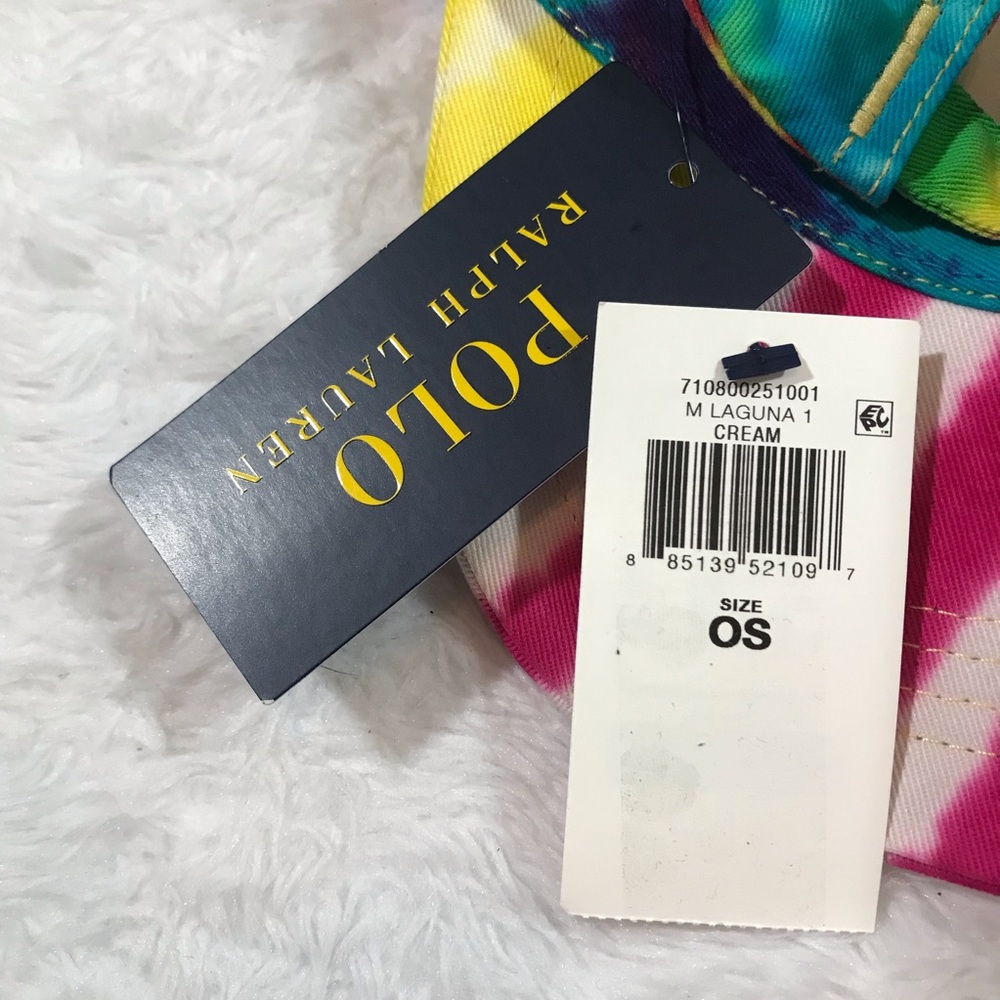 NEW POLO rainbow tie dye baseball cap hat ralph - Picture 8 of 16